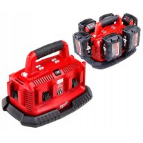 Milwaukee M14 - M18 C6 -  Incarcator pt acumulatori Milwaukee 14,4V, 18V, 6 porturi