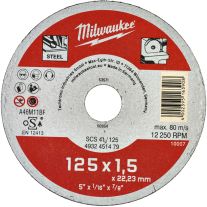 Disc abraziv debitare metal, 125x1.5x22.23mm, Milwaukee 4932 4514 79