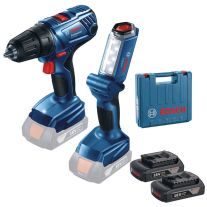 Masina de gaurit/ insurubat cu acumulator BOSCH GSR 180-LI + GLI 180