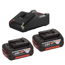 Set 2 acumulatori Bosch GBA 18V 4.0Ah + incarcator rapid GAL 18V-40 - Bosch 1600 A01 9S0