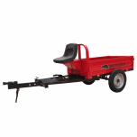Remorca rabatabila BISONTE BTA-550R, pentru motocultor, capacitate 550 kg, 140x80x30 cm