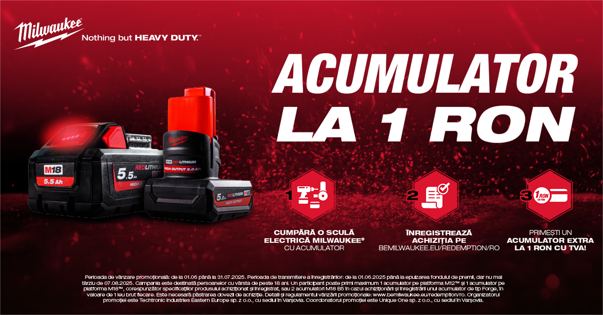 Milwaukee acumulator 1 leu
